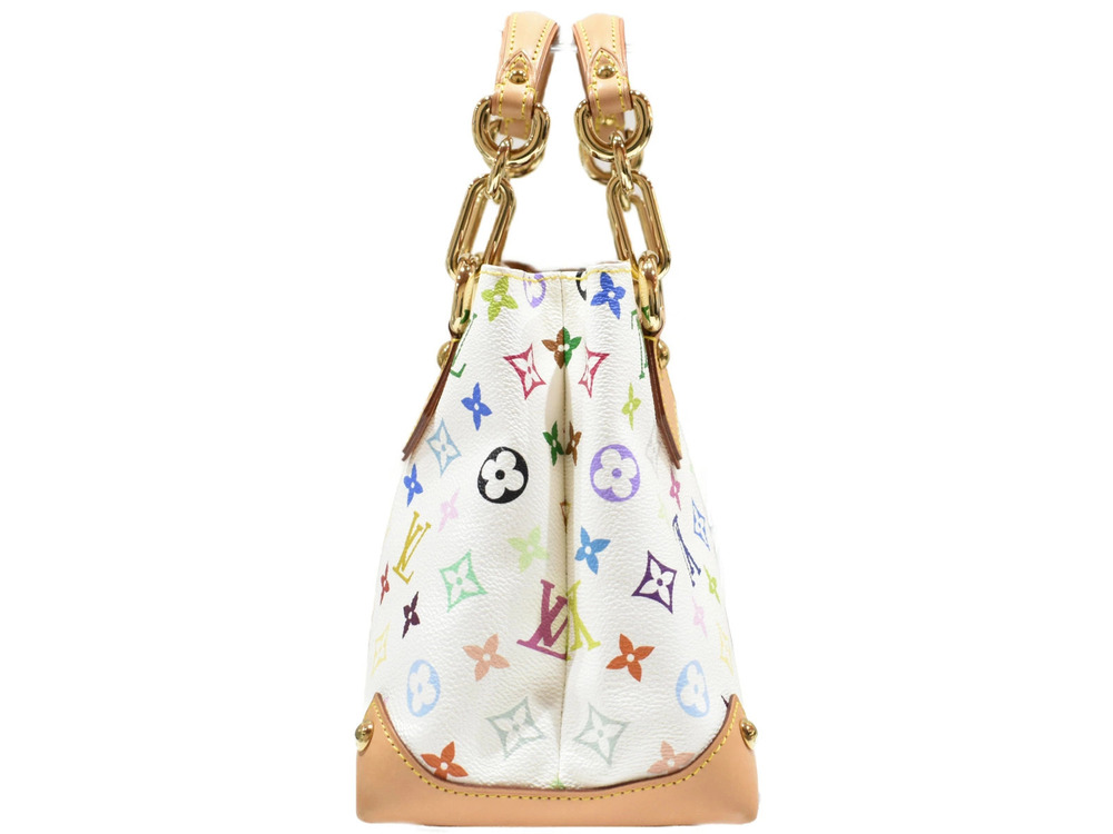 Louis Vuitton Blanc Monogram Handbag Chain White Bag Multicolor Audra White
